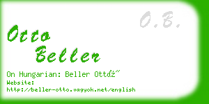 otto beller business card